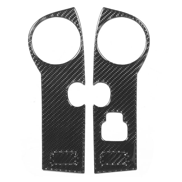 Rewera 4 piezas de cubierta de panel de reposabrazos de puerta decorativa de fibra de carbono para Mazda MX‑5/Roadster NC 2009‑2015RHD