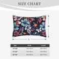 thumbnail image 6 of Bixox Flowers ad Butterflies Printed Pillow Protector,Super Soft Ideal for Home,Guests,Rentals - 14"x20", 6 of 8