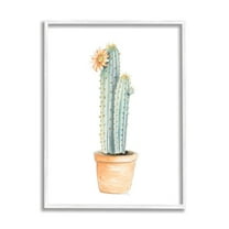 Stupell Industries Flowering Cactus Pop Minimal Southwestern Tones, 11 x 14, Designed by Patricia Pinto