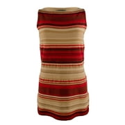 Women's Petite Sleeveless Striped Knit Top RM PL