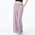 thumbnail image 3 of Defitshape Women's Plus Size Cotton Pajama Pant Summer Sleep Bottoms Soft Cool Comfy Stretch Fall Lounging Spring Loose Casual Loungewear Purple 3X-Large, 3 of 5
