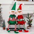 thumbnail image 1 of Adornos navideños de elfo de peluche de gran tamaño para niños y niñas, para el hogar o para el árbol de Navidad., 1 of 2