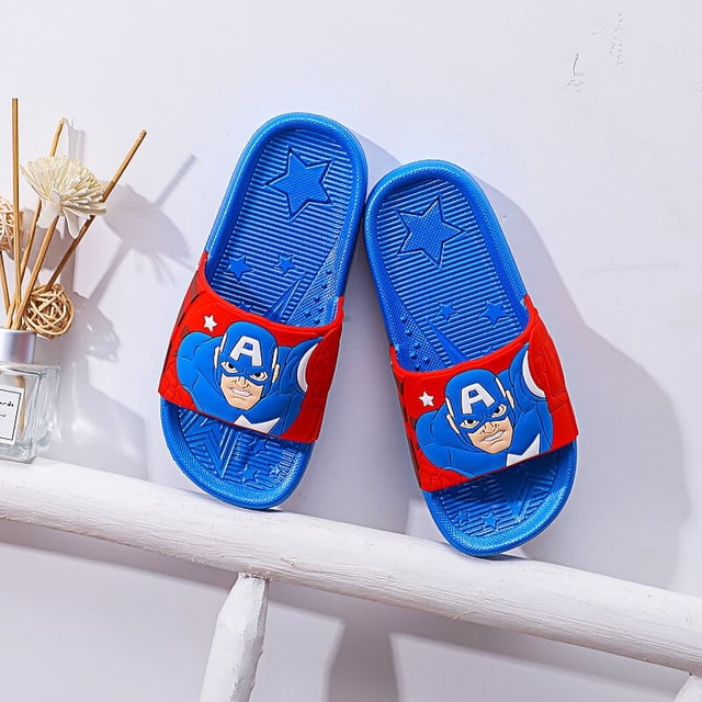 Nuevas pantuflas de dibujos animados de Disney, antideslizantes, para interior, baño, baño, niño, caricatura, exterior, uso de chanclas, 38 plantillas, 23CM Gao Jinjia LED