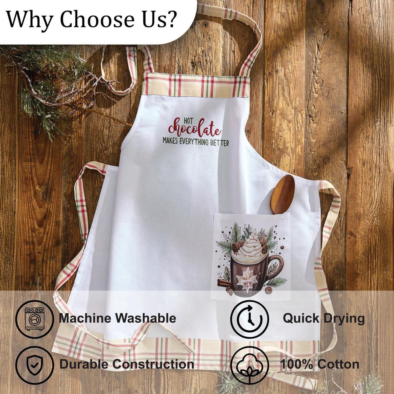 Park Designs Down Home Holiday Adult Beige Apron