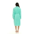 thumbnail image 7 of North 15 Women's Super Soft Warm Plush Fleece Bathrobe-Mint, 7 of 7
