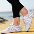 thumbnail image 3 of lnmuld Men Women Barefoot Shoes, Breathable Mesh Shoes for Water Yoga Fitness Hiking Color:White,Size:7.5, 3 of 6