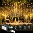 thumbnail image 2 of 2 Pack 35FT 440LED Christmas Icicle Lights With Remote,11 Modes,IP44 Waterproof,Timer & Memory Fuction,Connectable,Dimmable,Plug In Dual Color Changing String Lights(Warm White & Cool White), 2 of 8