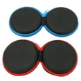 thumbnail image 5 of 2Pcs Earplug Carrying Case Red + Blue Round Storage Bag Portable Earphone Storage Bag for Earphone USB Cable, 5 of 8