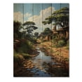 thumbnail image 3 of Designart "African Calm Tranquility" African Print on Natural Pine Wood, 3 of 5