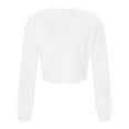 thumbnail image 3 of Vedolay Sweaters Womens Causal Long Sleeve V Neck Lightweight Corchet Pullover Sweater,White S, 3 of 5