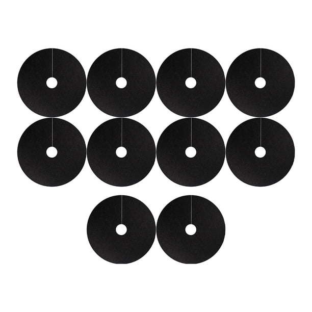 10 alfombrillas protectoras para árboles, ligeras, fáciles de usar y gruesas. Negro