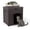 Brown, variant on ZYJOYY Outdoor Cat House Weatherproof for Cats, Resin Plastic Kitty Shelter with Openable Flip Lid & Elevated Floor, Indoor Outdoor Cat House for Stray Cats, Easy to Clean, Brown