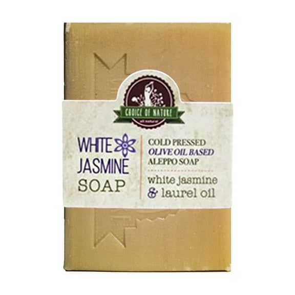 Choice of Nature Aleppo Soap with White Jasmine Oil Bath Soaps 125g for All Skin Types - Natura Land Handmade Soap