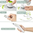 thumbnail image 3 of Portable Steam Cleaner Handheld 300ml Capacity, Extended Hose Long Power Cord, Multi-Surface Steamer for Garment Sofa Microwave Car Tires, 10 Piece Tool Kit, Green, 3 of 5