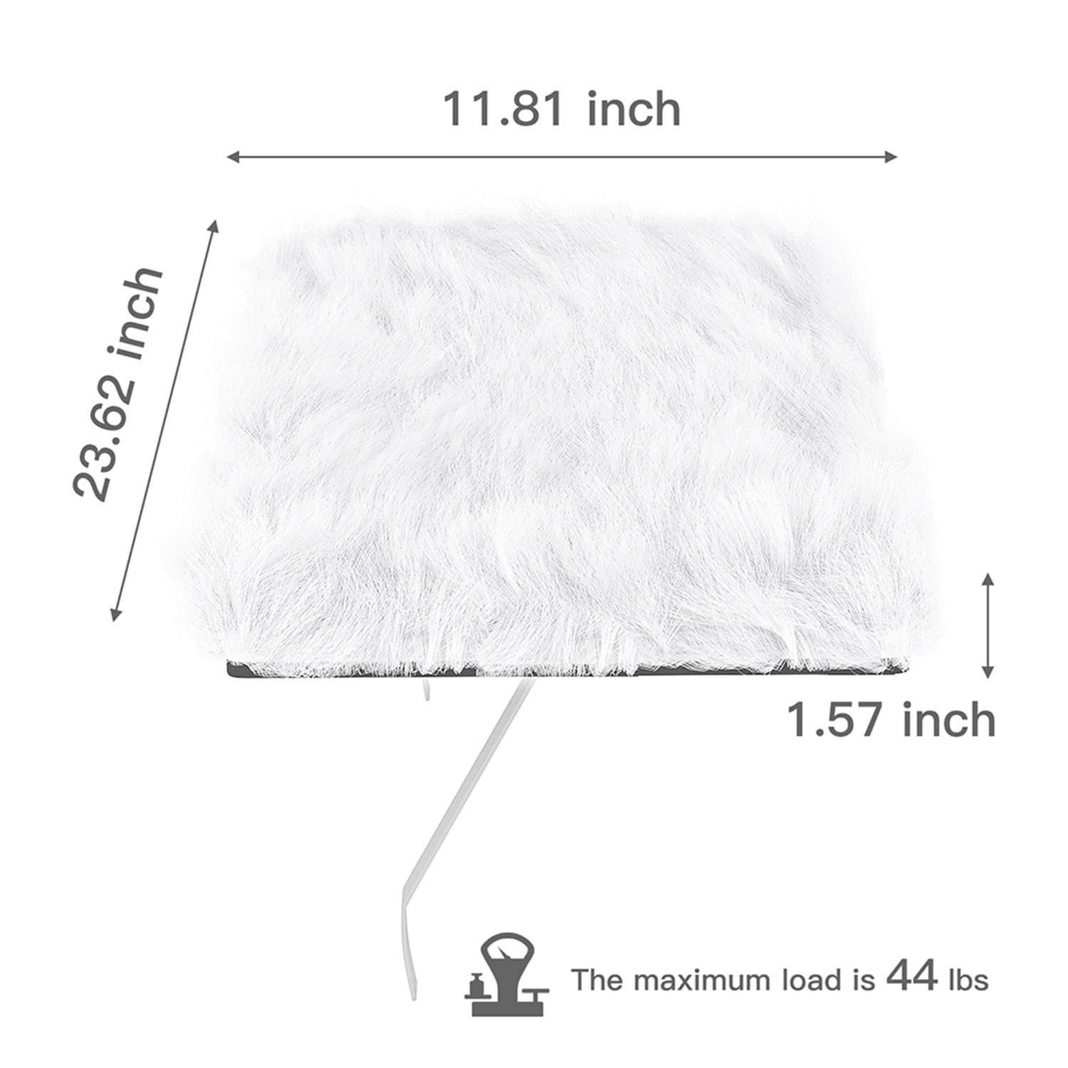 Pefilos 13" Cat Window Perch Bed And Cat Hammock for Indoor Kitty Cat Nest Perch, White
