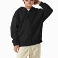 thumbnail image 6 of zuwimk Toddler Fleece Jacket - Weather Resistant Polar Fleece Lined Full Zip Boys Winter Coat - Cozy Hooded Kids Winter Jacket(5-6 Years,Black), 6 of 8