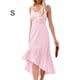 thumbnail image 5 of Sonducket Vestido largo de mujer Casual Spaghetti Strap Swing Sundress Club Noche Fecha Playa Vacaciones Cumpleaños Oficina Ropa de verano Vestidos Rosa S Sonducket AP011094-05, 5 of 5