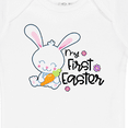 thumbnail image 4 of Inktastic My 1st Easter with Cute Bunny and Carrot Boys or Girls Baby Bodysuit, 4 of 5