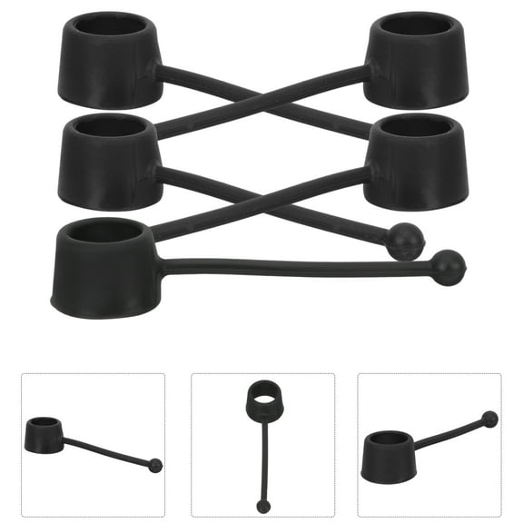 SEWCHICS Finger Strengtheners Black Hand Trainers for Piano Guitar Fitness Use 5 Pieces