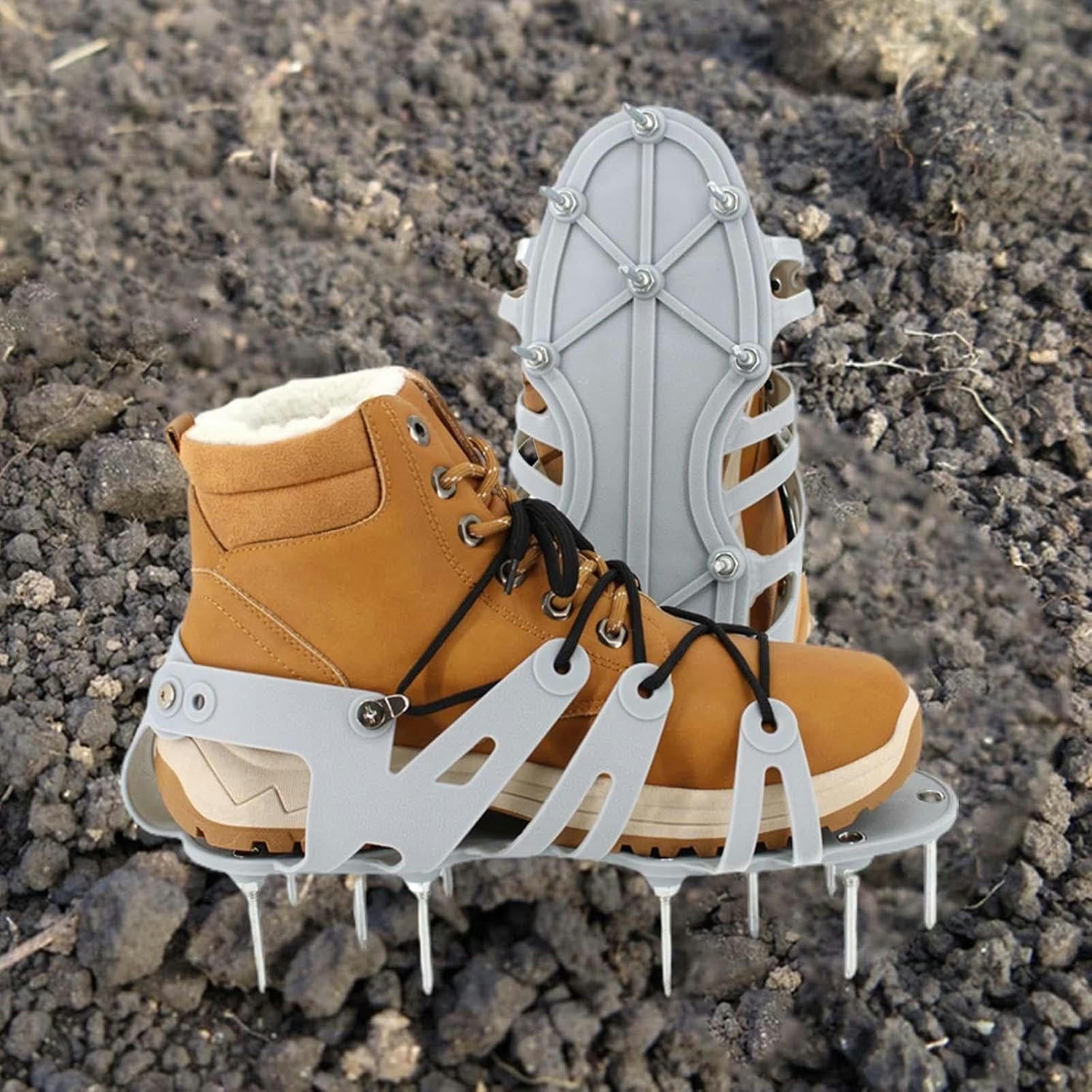 Lawn Aerator Shoes Lawn Aerator Shoes Heavy Duty Nails Lawn Sandals Grass Aerator Shoes Aerating Soil Lawn Reduces Thatch Garden Patio Lawn