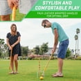 thumbnail image 4 of GoSports Deluxe Croquet Set - Full Size for Adults & Kids, Includes 6 Croquet Premium Wood Mallets(35 In Long), 6 Balls, 9 Wickets, 4 of 8