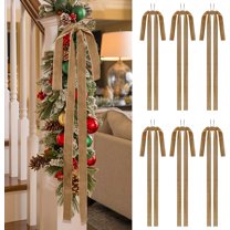 AHeartcove Burgundy Long Velvet Bows Ornaments for Christmas TreeToppers Bows for Home Wreath Wall Holiday Birthday Wedding Engagement Party Decor (15 * 24 inch, 6 Pieces)