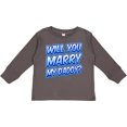 thumbnail image 3 of Inktastic Will You Marry My Daddy (blue) Boys or Girls Long Sleeve Toddler T-Shirt, 3 of 5