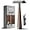 Wood, variant on Safety Razor with 5 Reusable Blades Washable Double Edge Shaver Aluminum Alloy Handle Safety Shaving Razors Smooth Shave for Face, Leg, Body (Matte)