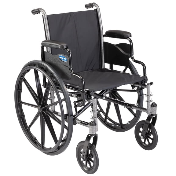 Invacare Tracer SX5 Folding Wheelchair for Adults, 22” Seat, Desk Arms, Everyday Use