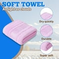 thumbnail image 3 of AUQ Wash Gags for Body,Reinforced Loop Alignment Stitching Wash Rags for Body,Consistent Absorption Efficiency Face Towels,Purple,29.53*13.78*0.39in, 3 of 7