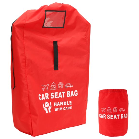 Car Seat Travel Bag for Airplane Waterproof Baby Car Seat Cover Foldable Car Seat Backpack with Adjustable Straps Oxford Cloth Gate Check Stroller Travel Bag for Baby Car Seat