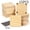 square, variant on 15Pcs Unfinished Wooden Coasters with Non Slip Foam Pads, 4 Inch Natural Wood Drink Coasters for Painting Engraving Wood Burning DIY Crafts, Round or Square Shapes