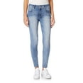 thumbnail image 1 of WallFlower Women's Ultra Skinny Mid-Rise Insta Soft Juniors Jeans (Standard and Plus), 1 of 9