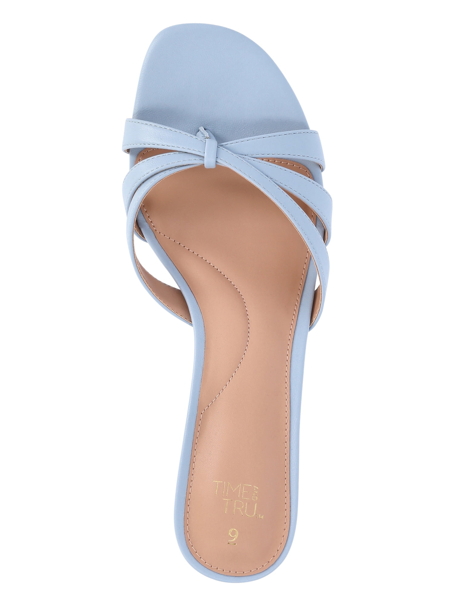 Time and Tru Women's Kitten Heel Mule Sandals