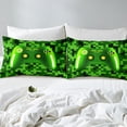 thumbnail image 4 of Erosebridal Video Game Sheet Set Twin,Green Yellow Bedding Sets Twin Size,Teen Bedroom Decor,3pcs, 4 of 7