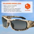 thumbnail image 2 of Ergodyne SkullerzÂ® Odin Safety Glasses // Sunglasses, Kryptek Highlander, Polarized Smoke Lens, 2 of 2