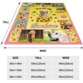 thumbnail image 3 of Golden Retriever Blanket Cute Dog Throw Yellow Animal Sunflower Print Plush Fleece Fuzzy Gift for Girls Boys Super Soft Warm Cozy Flannel Couch Bed Sofa 80''''x60'''', 3 of 5