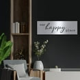 thumbnail image 4 of Luxe Metal Art 'Our Happy Place' by lettered & lines, Metal Wall Art, 36"x12", 4 of 9