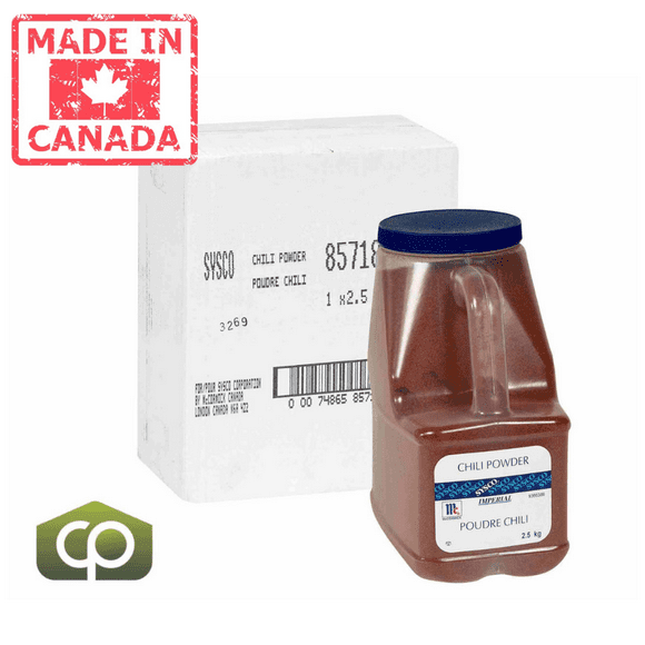 McCormick Imperial Spice Chili Powder 2.5 KG (5.51 lbs) - Canadian Made