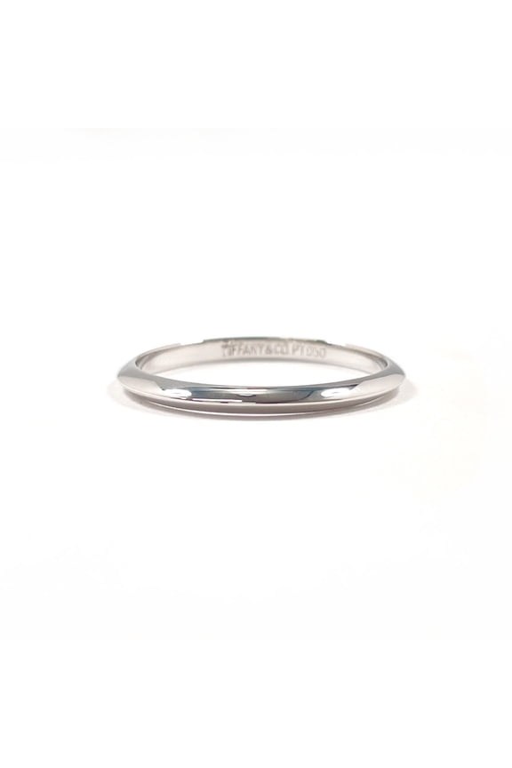 Pre-Owned TIFFANY&Co. Tiffany Knife Edge Ring - Platinum 950, 18k Silver, Men's