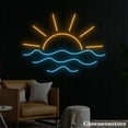 thumbnail image 2 of Glowneon Sunset on Beach Neon Sign, Sunset Led Sign, Sunrise Led Light, Sun Neon Sign, 2 of 5