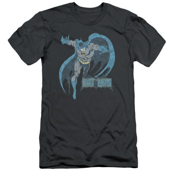 Dco/Desaturated Batman S/S Adult 30/1 T-Shirt Charcoal