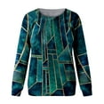 thumbnail image 3 of Patlollav Womens Tops Clearance Print Long-Sleeve Sweatshirt Casual Blouse Pullover, 3 of 6