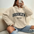 thumbnail image 5 of XINXIAOO Womens Hoodie Long Sleeve Hoodie Pullover Hoodies for Women Cozy Sweatshirts for Women Beige Hoodie Women Fall Outfits Women Women’S Clothes, 5 of 5