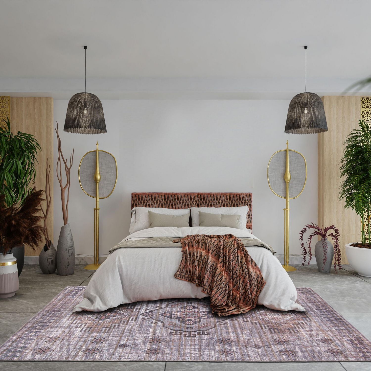 ECARPET Oriental, Persian Style Area Rug, Eco Friendly, Machine Washable, Kashkuli Collection