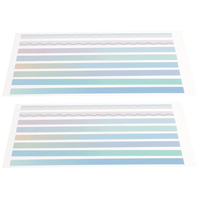 CRILSTYLEO 2Jgo De Adhesivas Largas Para Marcar Libros Y Cuadernos Coloridas Para Oficina Y Lectura