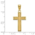 thumbnail image 3 of 14K Medium Satin Cross Pendant D4298, 3 of 3