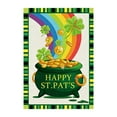 thumbnail image 2 of St. Patrick‘s Day Garden Flag, Reversible Outdoor Yard Decoration for Porch, Patio, and Fence, Irish Themed Festival Welcome Sign(Green,E), 2 of 6