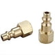 thumbnail image 4 of Conexiones Neumáticas 1/4NPT Juego de Cinco Piezas Conector Rápido Kit de Conexiones de Aire de Conexión Rápida de Latón Macizo, 4 of 6