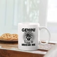 thumbnail image 2 of Novelty Gemini Decorative Mug, Unique Gemini Ceramic Coffee Mug, Gemini You'd Lose Trying To Understand Mine Porcelain Tea Mug Cup, Gemini White Mug 11 Oz., 2 of 7